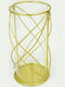 Faitakis Pack Kerzenhalter Metall Gold 10x10x21cm 1Stück