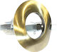 Aca Rund Metallisch Einbau Spot mit Fassung E14 R50 Gold 12.8x12.8cm.