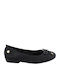 Kids Leather Ballerinas Black
