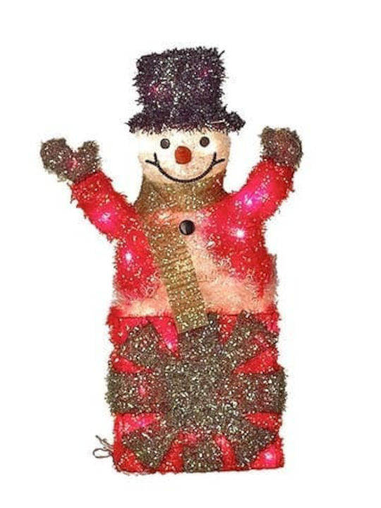 JK Home Decoration Illuminated Christmas Figure SNowman