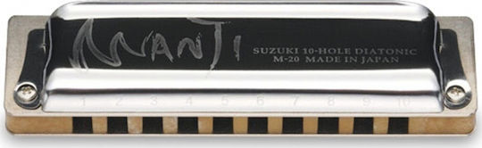 Suzuki Diatonic Harmonica Manji Harmonica Key of D (Re) Major
