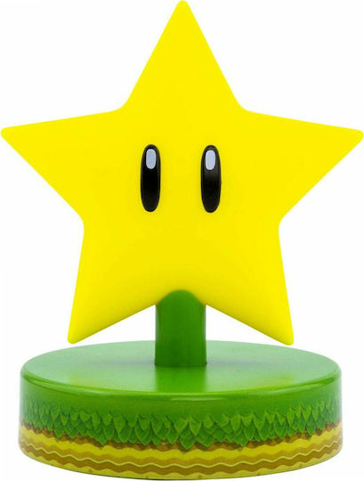 Paladone LED Kinder Dekorative Lampe Super Mario Bros Super Star Gelb
