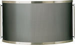 Zogometal Metallic Fireplace Screen 90x50cm Νίκελ Ματ