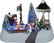 Joli Christmas Illuminated Decorative Village with Battery with Music and Movement 18x13x13cm.
