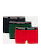 Tommy Hilfiger Ανδρικά Μποξεράκια Μαύρο / Πράσινο / Κόκκινο 3Pack