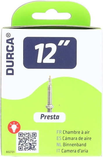 Durca 802701 Cameră De Aer Pentru Anvelopă De Bicicletă 12" x 2.25" / 2"