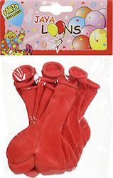 Set of 10 Balloons Red Valentine's Day Hearts 23cm