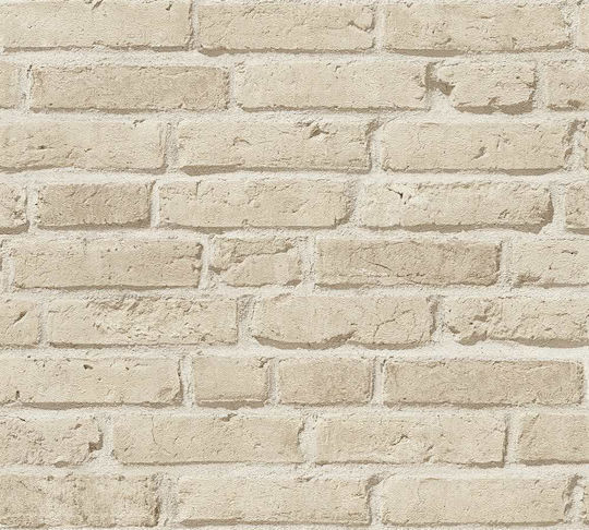 Wall Wallpaper Wood Stone Vinyl Beige 1000x53cm Washable