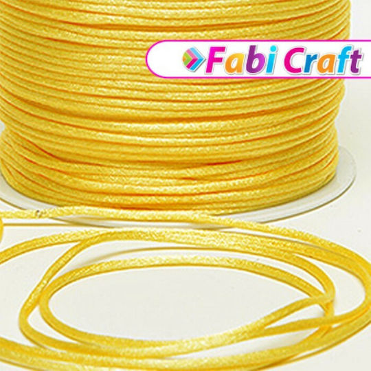 Fabi Κορδόνι Σατέν Κίτρινο 2mm x 50m