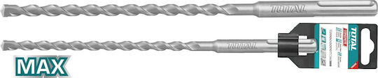 Total 16x340mm Διαμαντοτρύπανο με SDS Max Στέλεχος για Δομικά Υλικά και Μέταλλο 16x340mm