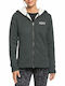 Fever Fleece Γυναικεία Ζακέτα με Φερμουάρ Γκρι