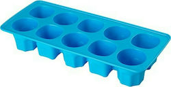 Hega Hogar Silicone Ice Cube Tray 10 Slots Blue