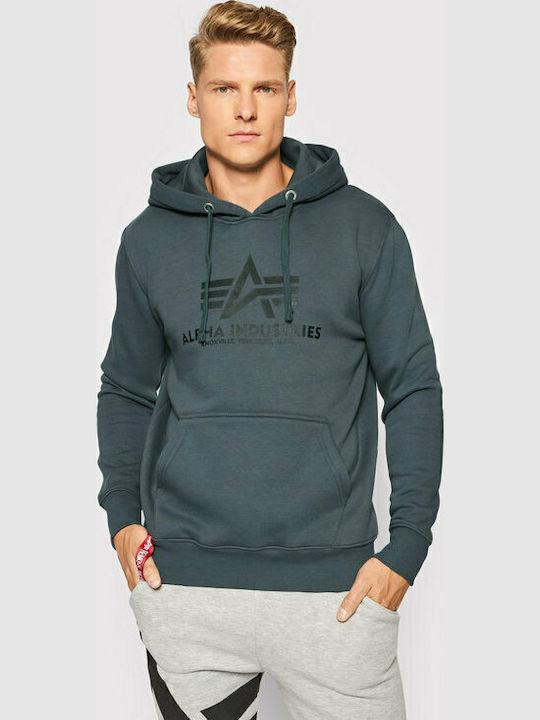 Alpha Industries Basic Sweatshirt with Hood Gray