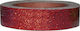 Adhesive Decoration Tape Glitter Adhesive Tape 1.5cm x 2m Red 27774-02