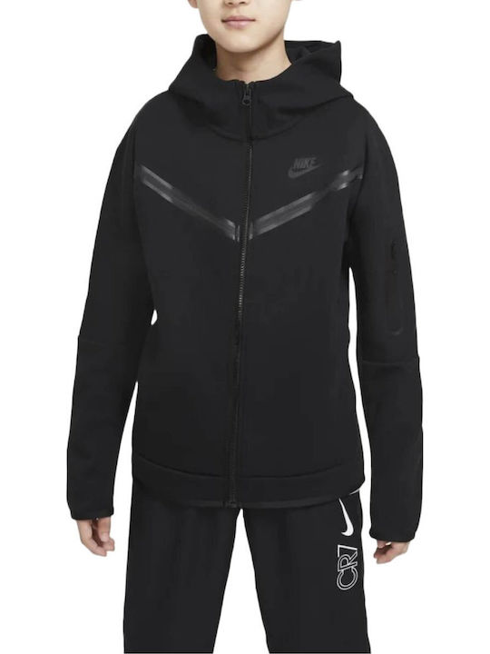 Kids Sweatshirts & Hoodies Fleece Lined Children's Hoodie with Pockets and Hood Black Sportswear