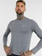 Nike Men's Athletic Long Sleeve Blouse Dri-Fit Gray