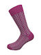 Walk Men's Patterned Socks Purple