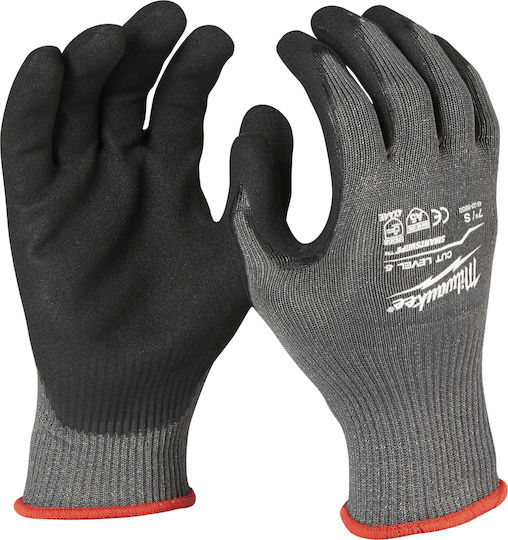 Milwaukee Gloves for Work Gray Nitrile for Cutting Protection Level 5 1pcs