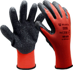 Wurth Multifit Γάντια Εργασίας Latex / Πολυεστέρα