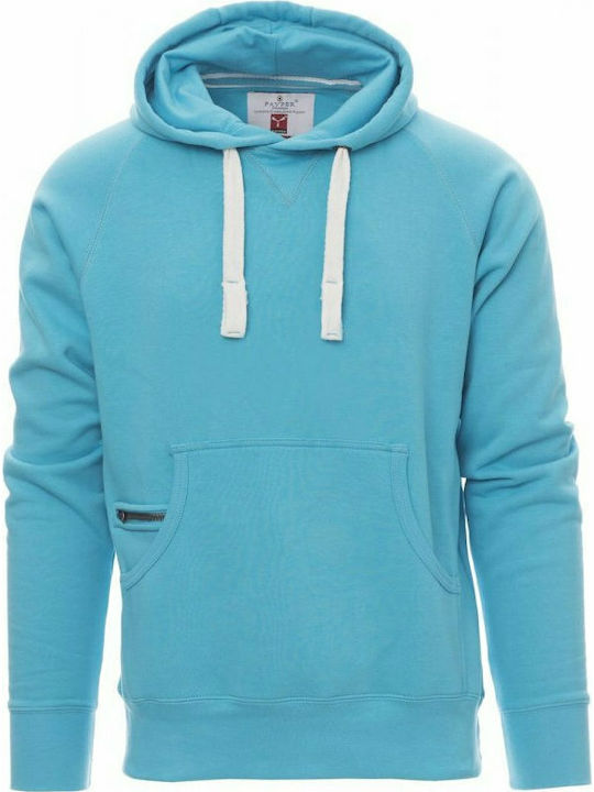 Payper Atlanta Werbe-Hoodie in Hellblau Farbe