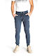 Sweatpants with Elastic Navy Blue