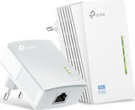 TP-LINK TL-WPA4220KIT v5 Powerline Διπλό για Ασύρματη Σύνδεση Wi‑Fi 4 και 2 Θύρες Ethernet