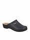 Fly Flot Leder Anatomisch Clogs Blau