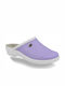 Fly Flot Women's Leather Anatomic Purple Clogs