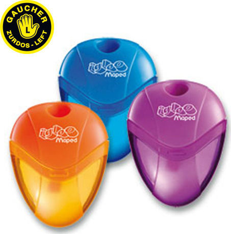 Maped I Gloo for Left-handed Plastic Sharpener (Μiscellaneous Colours) 1pcs