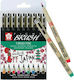 Sakura Brush Design Markers Multicolour 9pcs