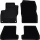 Cik Set of Front and Rear Mats 4pcs for Ford Focus 2014-2018 Black