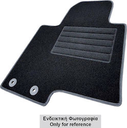 Cik Set of Front and Rear Mats 4pcs from Carpet for Hyundai i30 Black