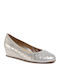 Lederne Damen Ballerinas in Gold Farbe