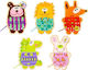 Tooky Toys Schnürenspielzeug Ζωάκια με Νήματα aus Holz für 36++ Monate