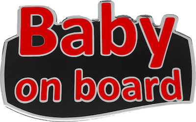 Race Axion Σήμα Baby on Board Με Αυτοκόλλητο 13.1x8.3cm Red