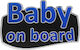 Race Axion Σήμα Baby on Board με Αυτοκόλλητο Μπλε