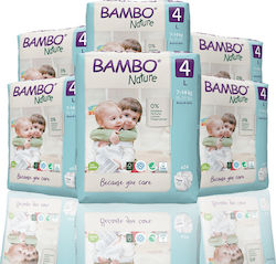 Bambo Nature Πάνες με Αυτοκόλλητο 6 Pack No. 4 για 7-14kg 144τμχ