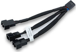 Ekwb 4-Pin pwm -3 x 4-Pin pwm Cable 0.10m Μαύρο (4-PIN)