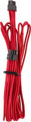 Corsair Premium Individually Sleeved EPS12V/ATX12V Cables Type 4 Gen 4 8-Pin EPS - 8-Pin EPS Cable 0.75m Red (CP-8920237)