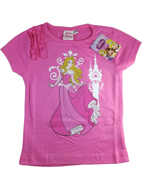 Disney Παιδικό T-shirt Ροζ Princess