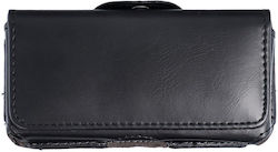Forcell Θήκη Ζώνης Δερματίνης Μαύρο (125x62x11)