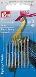 Prym Sewing Needles Κλασικές Ραφής με Μεγάλο Μάτι No.3-9 16τμχ