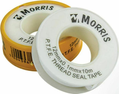 Morris Στεγανοποιητικό Σωλήνων Τεφλόν 12mmx0.1mmx10m