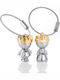 Troika Set Keychain Little King + Queen Metallic Silver 2pcs