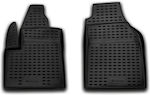 Novline Front Mats Tray Type 2pcs from Rubber for Ford Transit Connect Black