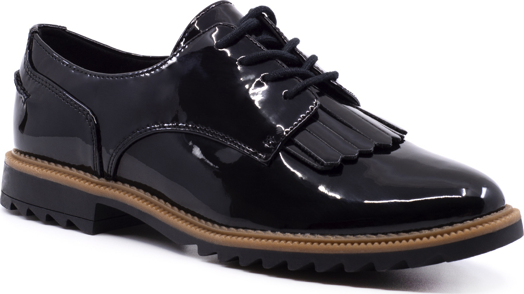 clarks griffin mabel black leather