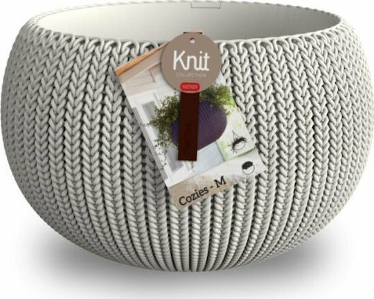 Keter Topf Runder Topf Kunststoff Gray 28x28x18cm.