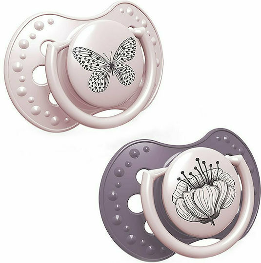 Lovi Baby Botanic Orthodontische Schnuller Silikon Mangekyō für 18+ Monate 2Stück