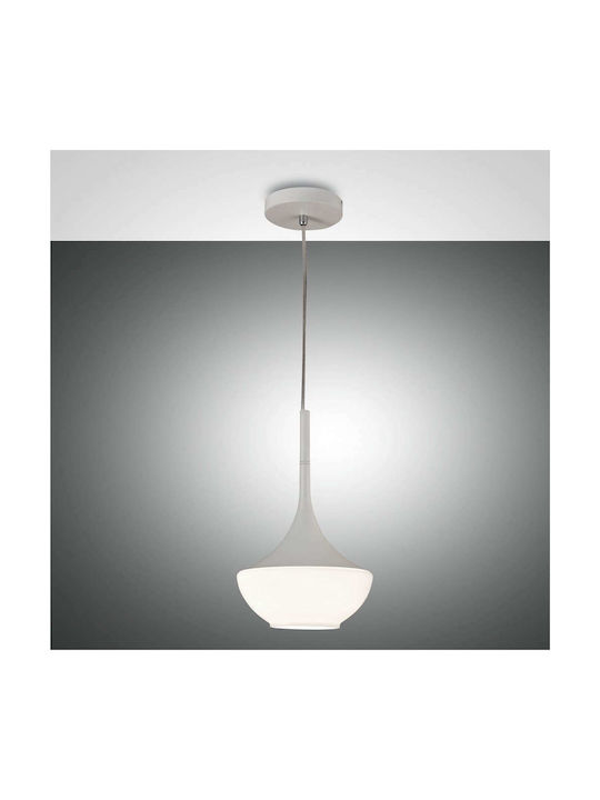 Fabas Luce Apollo Pendant Light Single-Light for Socket E27 White