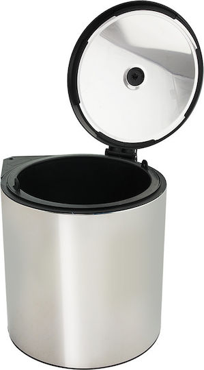 Starax Silver Waste Bin 10lt Starax Silver Waste Bin 10lt